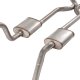 1965-70 Chevy Impala  H-Pipe Crossmember Back Exhaust 409 SS Rear Exit Race Pro Mufflers Pypes Pe...