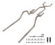 1965-70 Chevy Impala  H-Pipe Crossmember Back Exhaust 409 SS Rear Exit Race Pro Mufflers Pypes Pe...