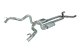 Crossmember Back w/X-Pipe Exhaust System 70-74 F-Body Split Rear Dual Quarter Exit 3in Intermedia...