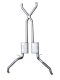 Crossmember Back w/X-Pipe Exhaust System 67-69 Split Rear Dual Exit 2.5 in Intermediate Pipe And ...
