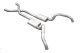Crossmember Back w/X-Pipe Exhaust System 67-69 Split Rear Dual Exit 3 in Intermediate And Tail Pi...
