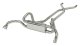 1967-1974 2.5 Inch F/X-Body Crossflow Crossmember Back Exhaust System With X-Pipe System 304 Stai...