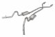 Crossmember Back w/X-Pipe Exhaust System 78-88 EL Camino Exc SS Split Rear Dual Exit 2.5 in Inter...