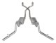 Crossmember Back w/H-Pipe Exhaust System 78-88 EL Camino Exc SS Split Rear Dual Exit 2.5 in Inter...