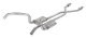 Crossmember Back w/X-Pipe Exhaust System 75-79 Nova Split Rear Dual Exit 2.5 in Intermediate And ...