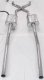 55-59 GM 2WD Truck 2.5 Inch Crossmember Back Exhaust Kit With Turbo Pro Mufflers Pypes Performanc...