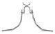 1975-1987 GM C15 Truck 2.5 Inch Crossmember Back With H-Bomb H-Pipe Exhaust System Includes Catal...