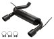 2007-2018  Jeep JK Dual Exit Axle Back Black Exhaust System 409 Stainless With Street Pro Muffler...