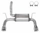 Axle-Back Exhaust System 18-24 Jeep Jl Dual Exit 2.5 Inch Intermediate And Tailpipe Street Pro Mu...