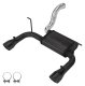 Axle-Back Exhaust System 18-22 Jeep Jl Dual Exit 2.5 Inch Intermediate And Tailpipe Street Pro Mu...