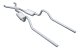 Crossmember Back w/X-Pipe Exhaust System Split Rear Dual Exit 2.5 in Intermediate And Tail Pipe 1...