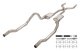 1966-1974 Mopar B-Body 3 Inch Crossmember Back Exhaust System With H-Pipe 409 Stainless With Stre...