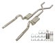 1970-1974 Mopar E-Body 3 Inch Crossmember Back Exhaust System 409 Stainless Race Pro Mufflers Pyp...