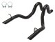 1986-1993 Mustang Black 3 Inch Tailpipe Exhaust Kit 304 Stainless Steel Pypes Performance Exhaust