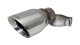 Single 4.0 Inch Polished Pro-Series Tip (Clamp Included) 2.5 Inch Inlet Universal Stainless Steel...