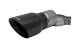 Single 4.0 Inch Black Pro-Series Tip (Clamp Included) 3.0 Inch Inlet Universal Stainless Steel Co...