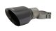 Single 4.5 Inch Black Pro-Series Tip (Clamp Included) 2.75 Inch Inlet Universal Stainless Steel C...