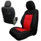 Tacoma Seat Covers Front For 20-Up Tacoma All Models Electric Driver/Manual Passenger Seat Black/...
