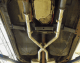 Exhaust X-Pipe Kit Intermediate Pipe 2.5 in Crossover Incl Special Angled Rear Legs Natural 409 S...