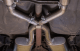 Exhaust X-Pipe Kit Intermediate Pipe 2.5 in Crossover Incl Special Angled Rear Legs Natural 409 S...