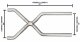 Exhaust X-Pipe Kit Intermediate Pipe 2.5 in Hardware Incl Polished 304 Stainless Steel Pypes Exha...