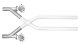 Xchange Dump Legs Intermediate Pipe 2.5 in Hardware Incl Natural 409 Stainless Steel Pypes Exhaus...