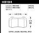 HAWK Ceramic Brake Pad Sets